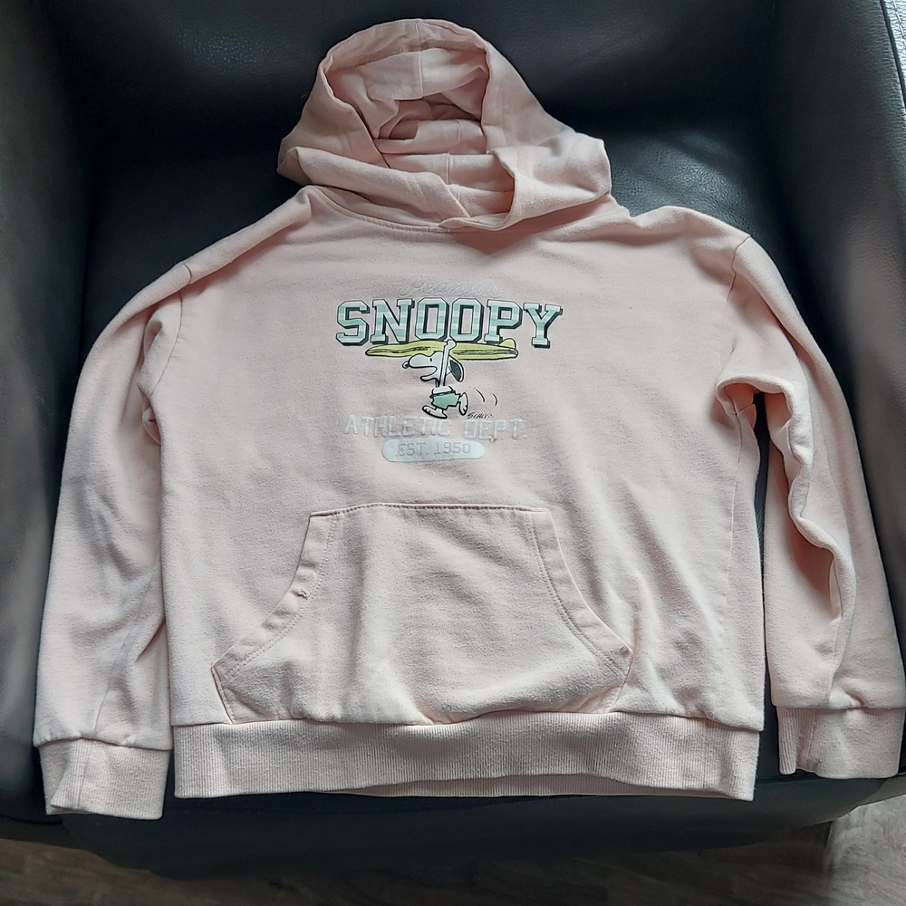 Peanuts Light Pink Pullover Hoodie